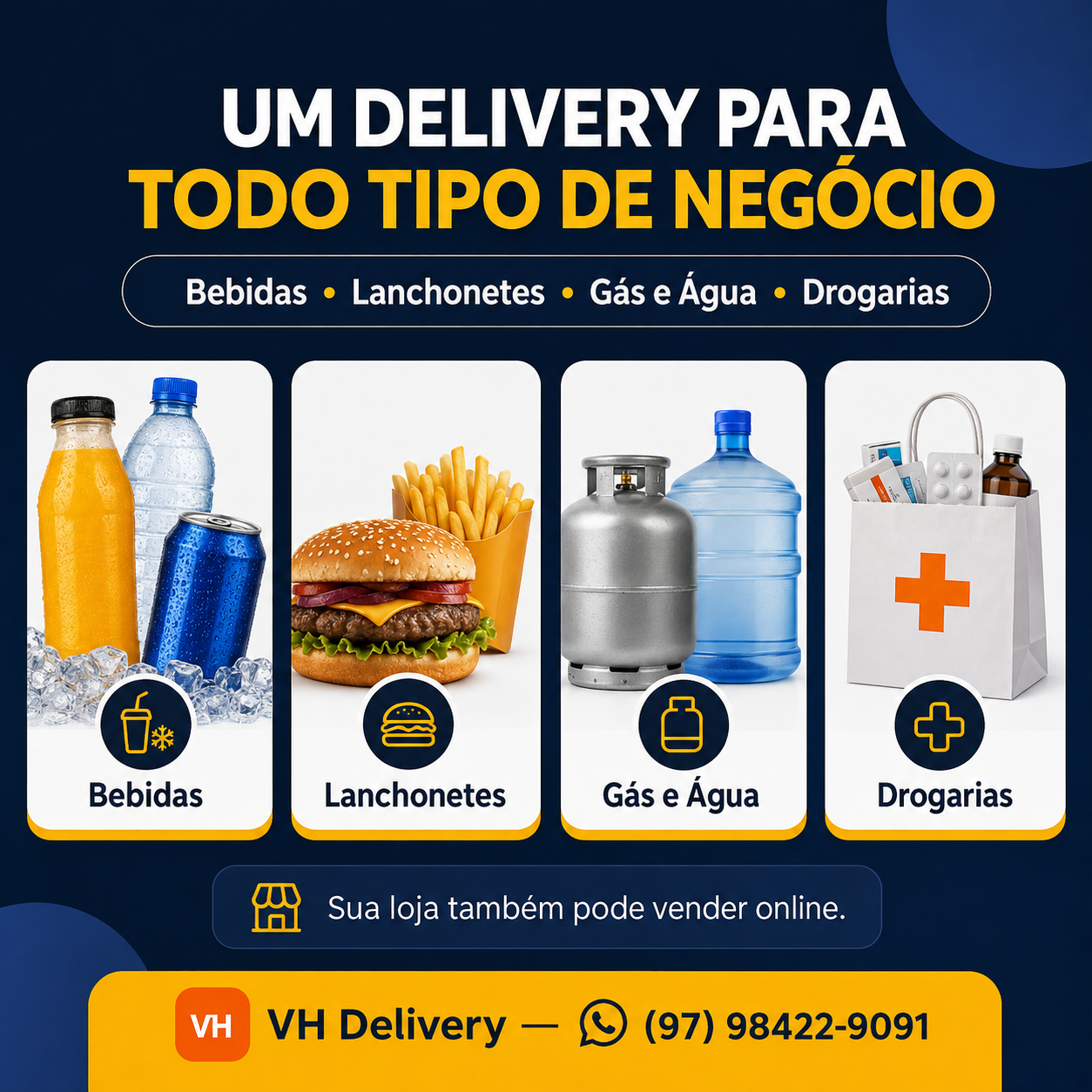 Segmentos atendidos pelo VH Delivery